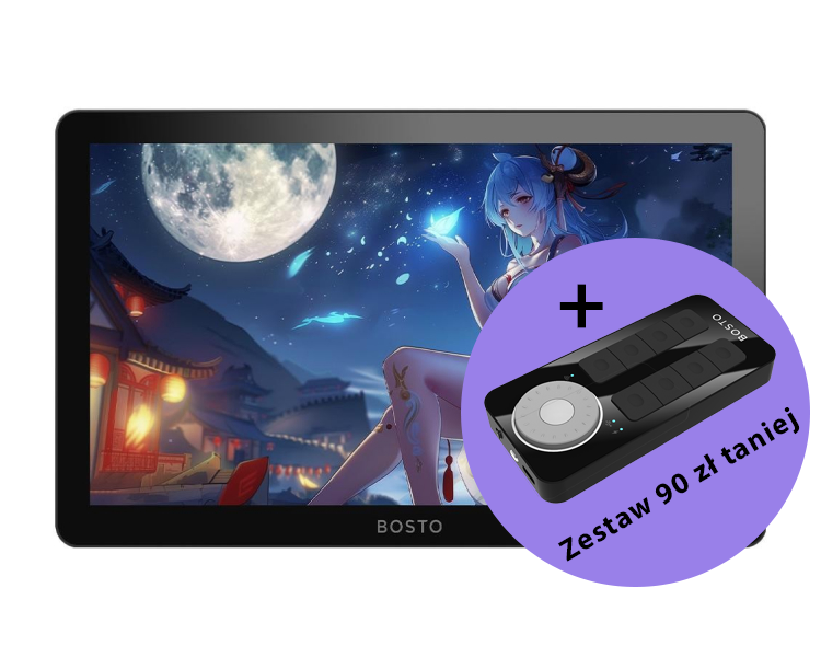 Tablet graficzny BOSTO BST-X7 (16/512) + Pilot Smart Key SK-01 - Kup zestaw 90 zł taniej